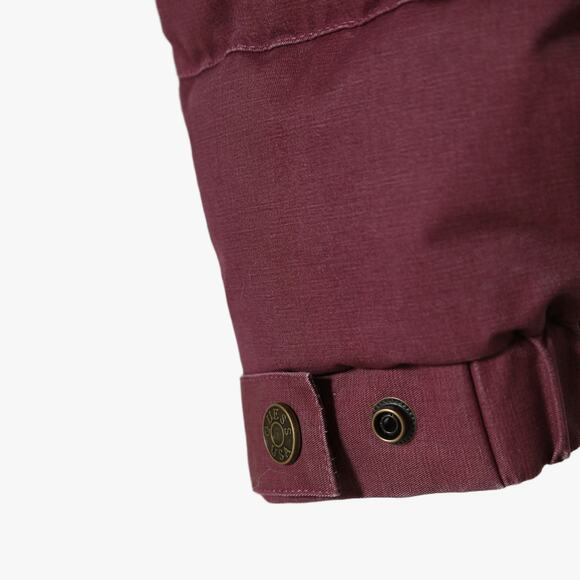 GUESS USA Burgundy Puffer Jacket with Metallic Studs w/ Tags - Picture 6 of 9